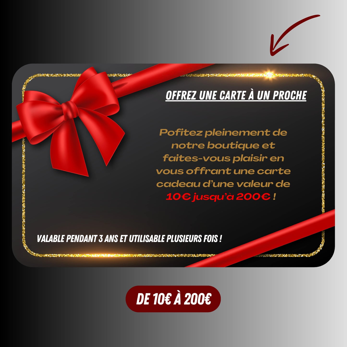 Carte cadeau SIMSPORT de 10€ jusqu'à 200€, offrir à un proche, idée cadeau boxe
Valable 3 ans et utilisable plusieurs fois