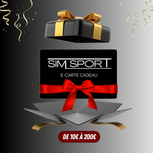 Carte cadeau SIMSPORT de 10€ jusqu'à 200€, offrir à un proche, idée cadeau boxe