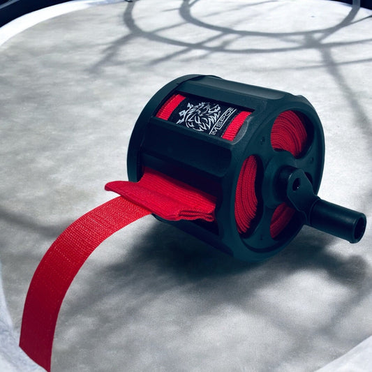 Fonctionnement de l'enrouleur de bandes de boxe (fin), rouge