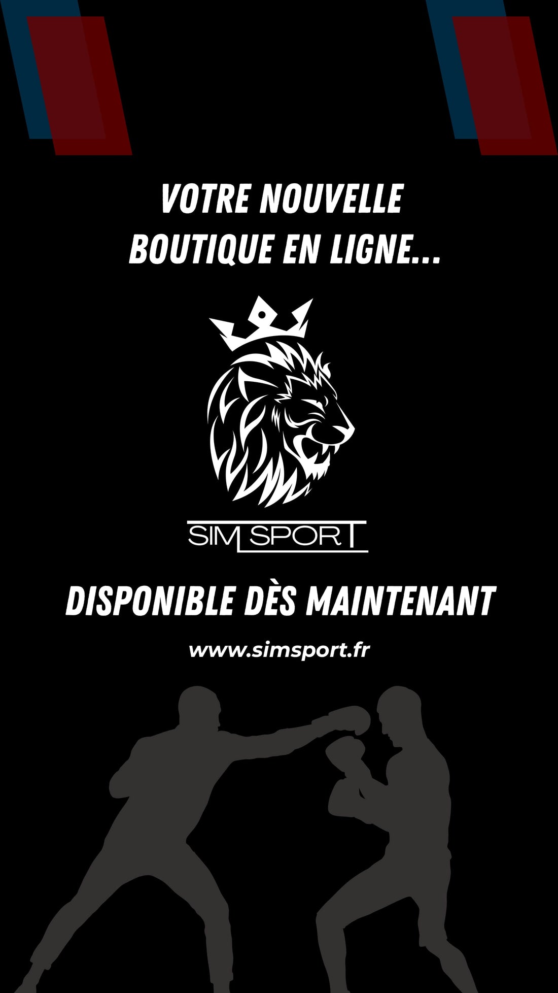 Nouvelle boutique en ligne d'équipements sports de combat (boxe, MMA, boxe thaï, boxe française...). 
Disponible dès maintenant , livraison gratuite à Bordeaux et 3,99€ en France...